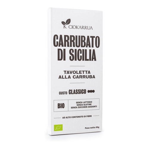 Carrubato di Sicilia Bio Ciokarrua gusto classico 50 g
