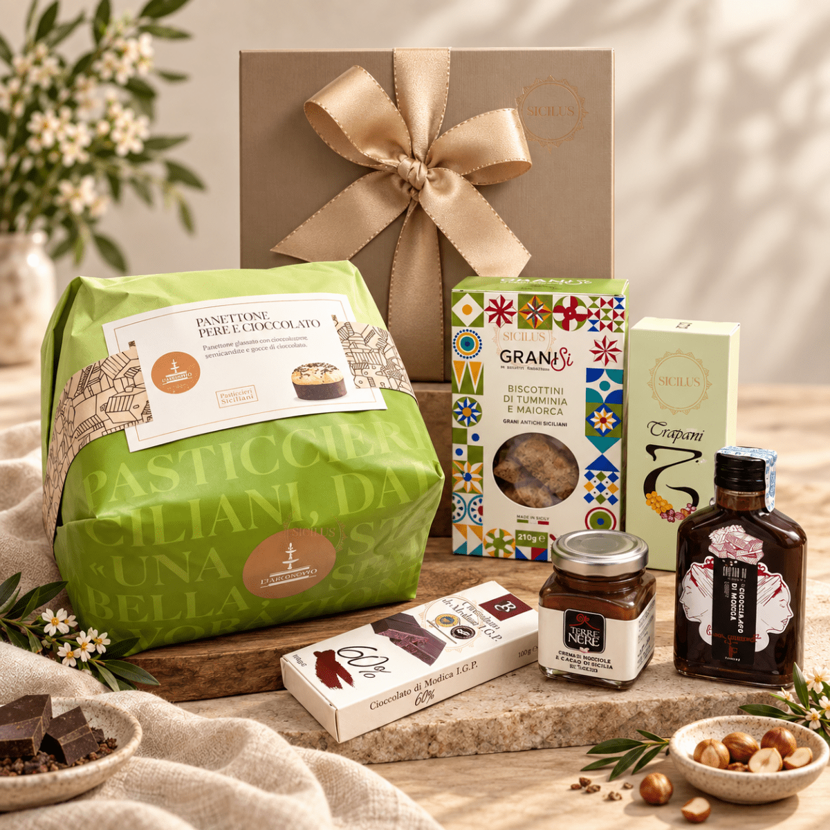 Weihnachtskorb Modicana mit 6 Produkten