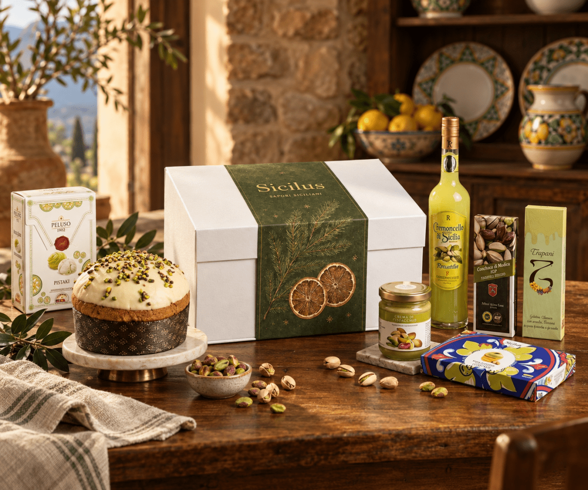 Weihnachtsgeschenkkorb „Bronte Pistacchio“