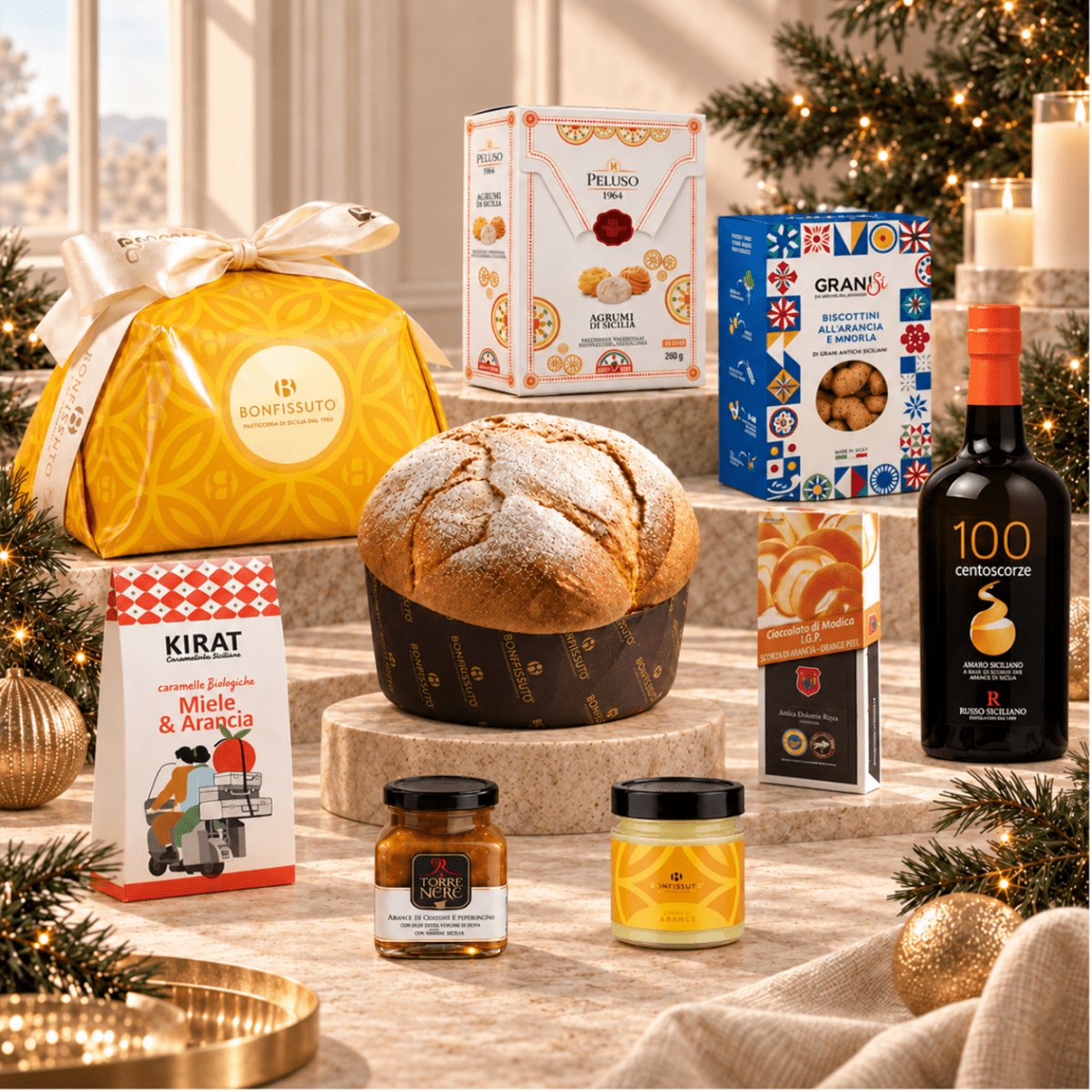 Sizilianischer Weihnachtskorb „Ribera Arancia“
