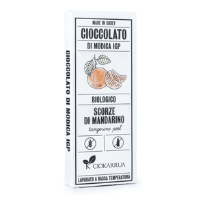 Cioccolato di Modica IGP bio Ciokarrua scorze di mandarino 68 g