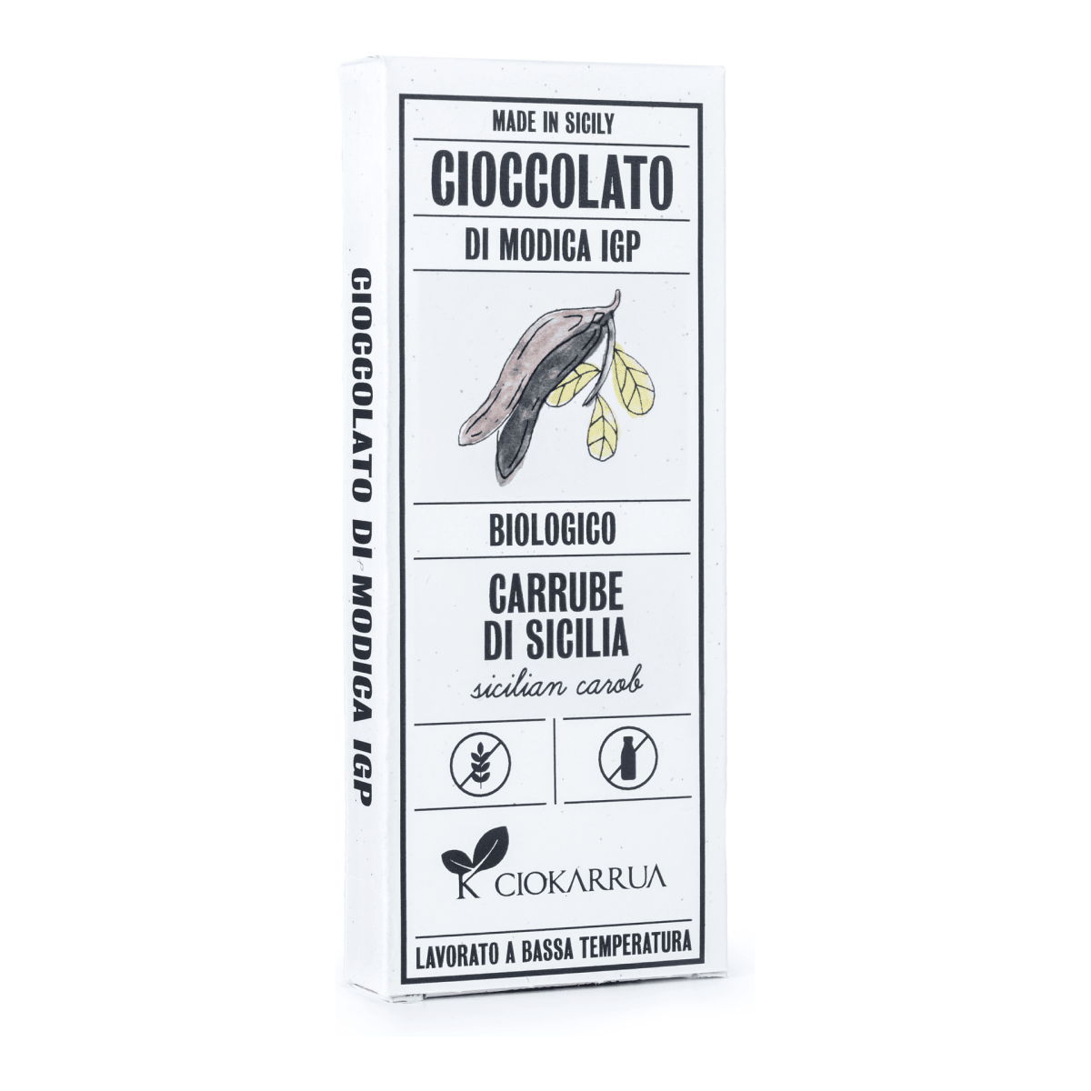 Cioccolato di Modica IGP bio Ciokarrua carrube di Sicilia 68 g