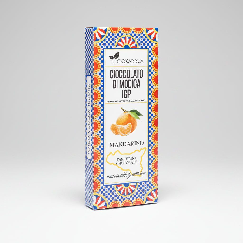 Cioccolato di Modica IGP From Sicily with Love Ciokarrua Mandarino 80 g
