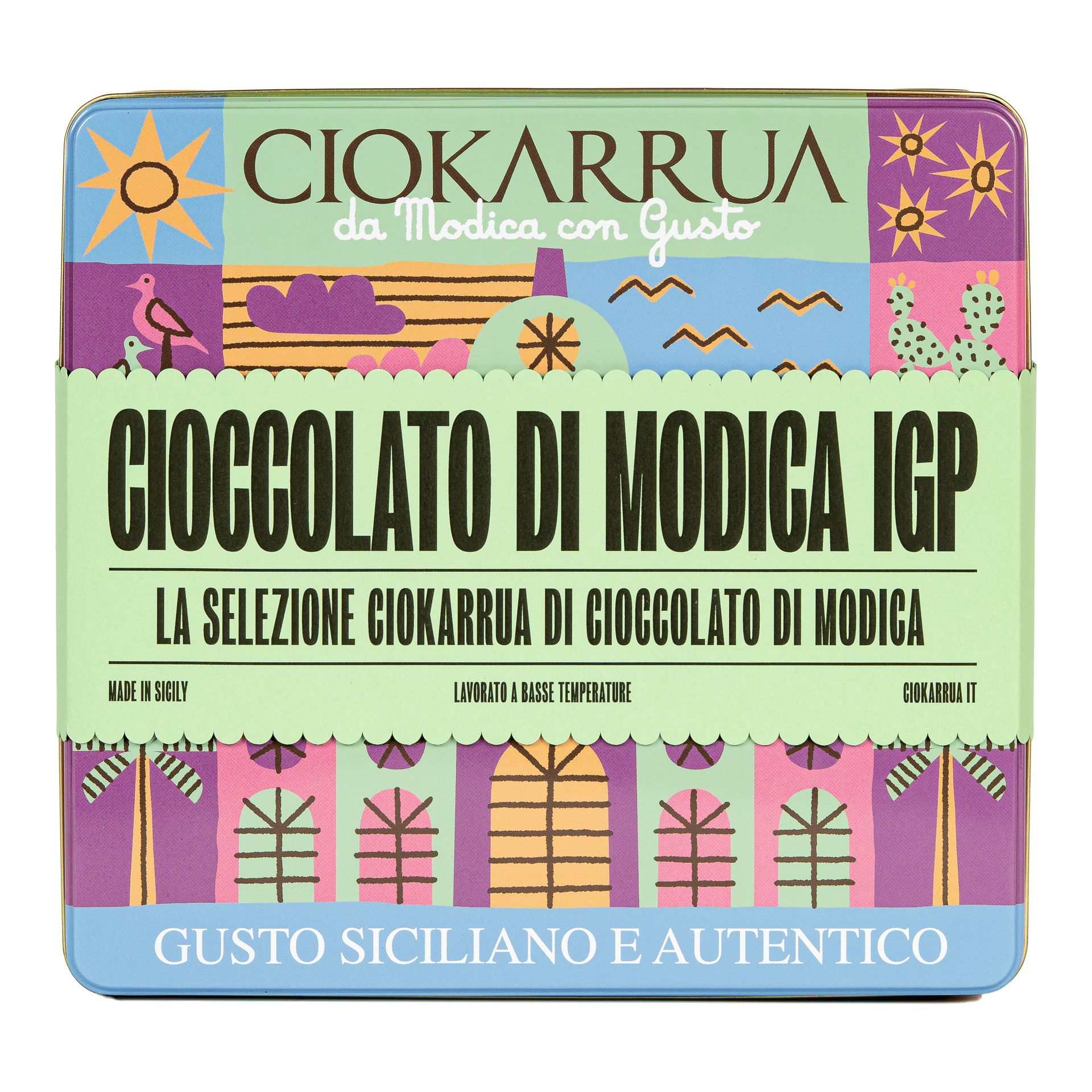 Box latta Ciokarrua Cioccolato di Modica IGP bio