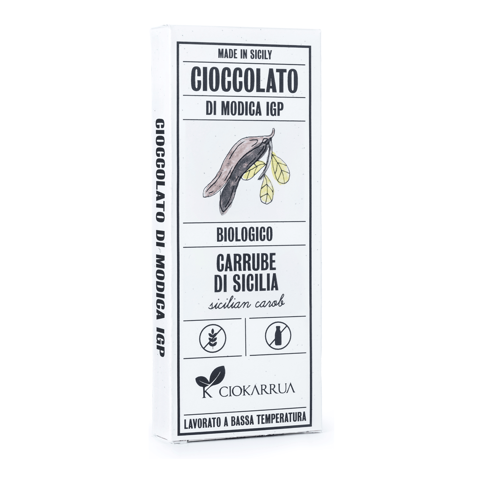 Cioccolato di Modica IGP bio Ciokarrua carrube di Sicilia 68 g