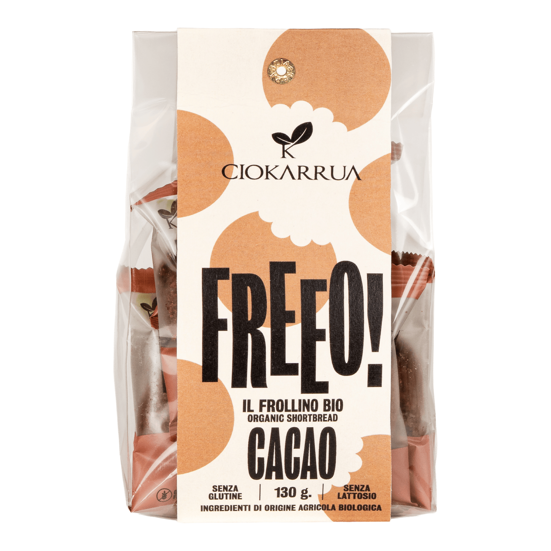 Frollini bio FREEO al cacao Ciokarrua 130 g