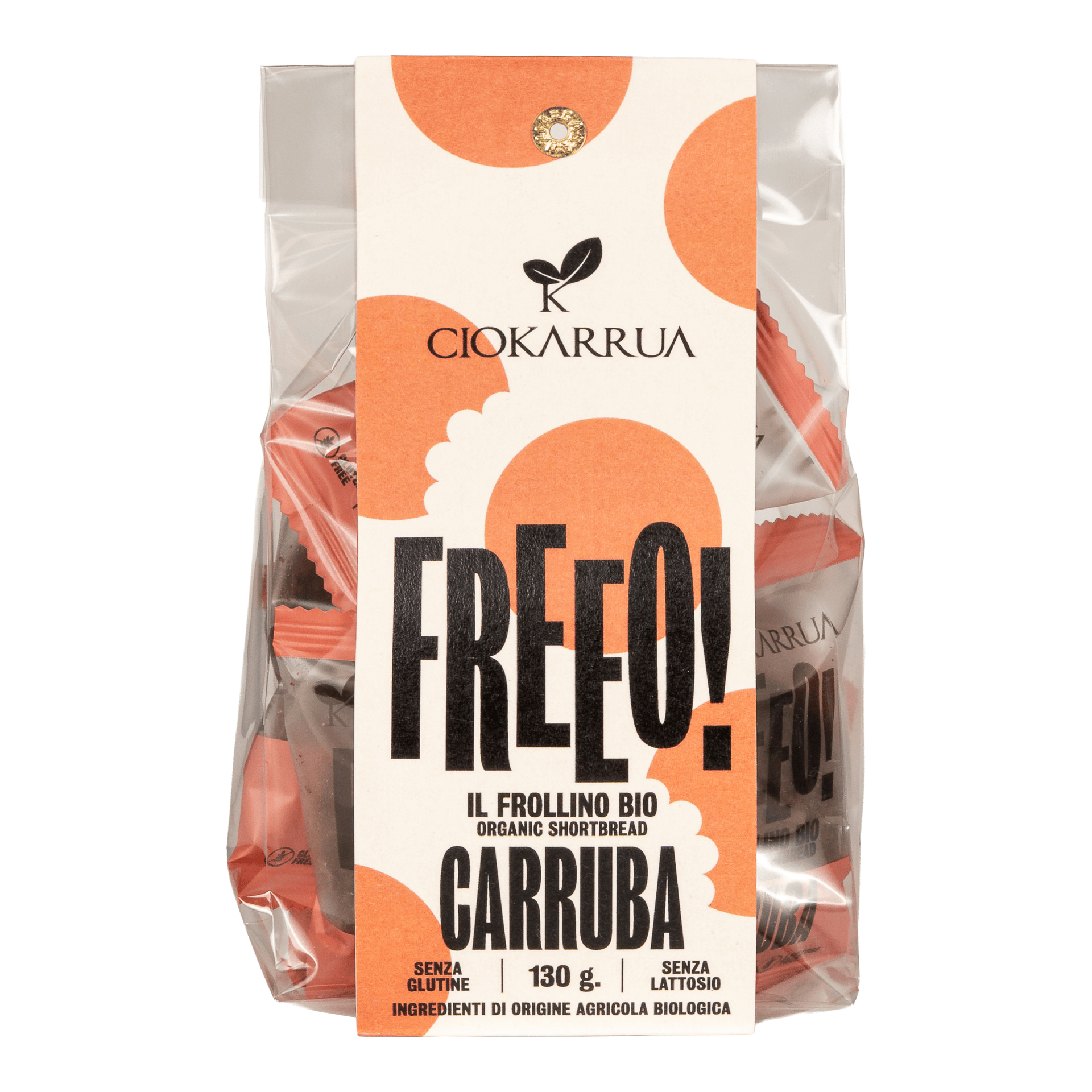 Frollini bio FREEO alla carruba Ciokarrua 130 g
