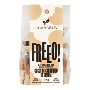 Frollini bio FREEO con Carrubato di Sicilia Ciokarrua 130 g