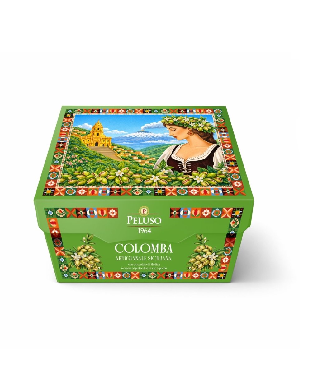 Colomba au chocolat Modica IGP et crème de pistache 1 kg