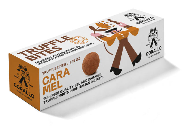 Tartufi di cioccolato al caramello salato Corallo 60 g