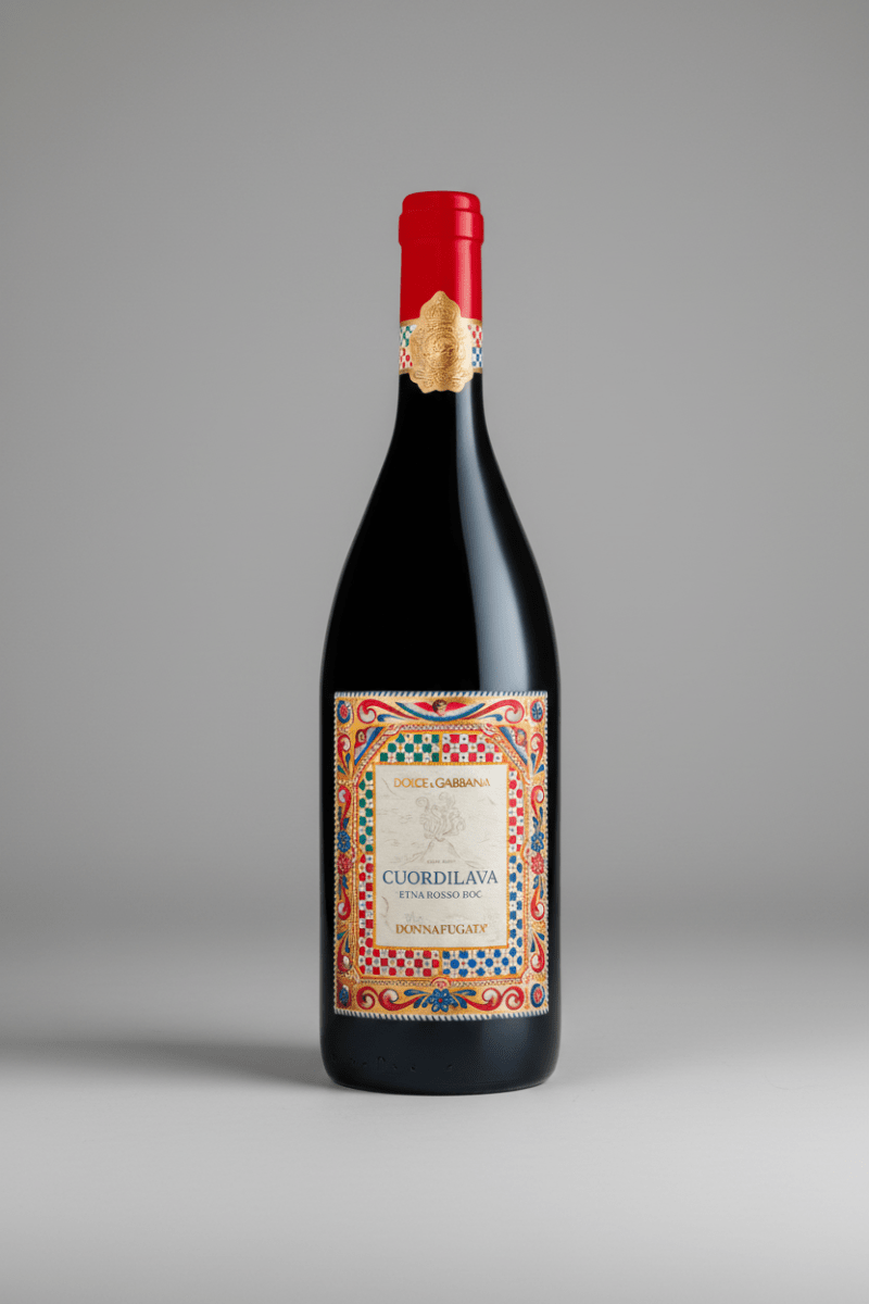 Cuordilava Donnafugata × Dolce&Gabbana – vino rosso Etna Rosso DOC, bottiglia da 75 cl