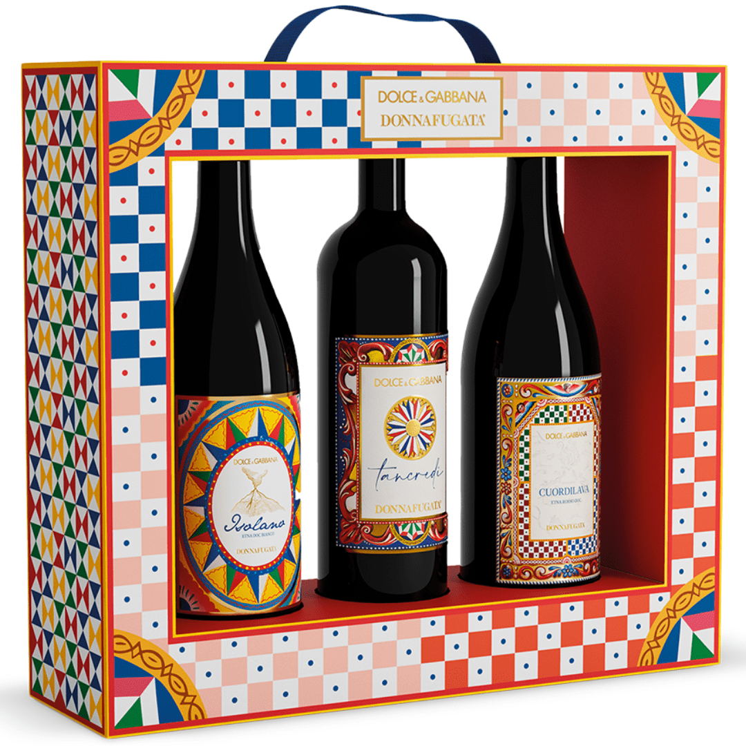Cornice Donnafugata × Dolce&Gabbana – Isolano, Tancredi, Cuordilava, 3 × 75 cl