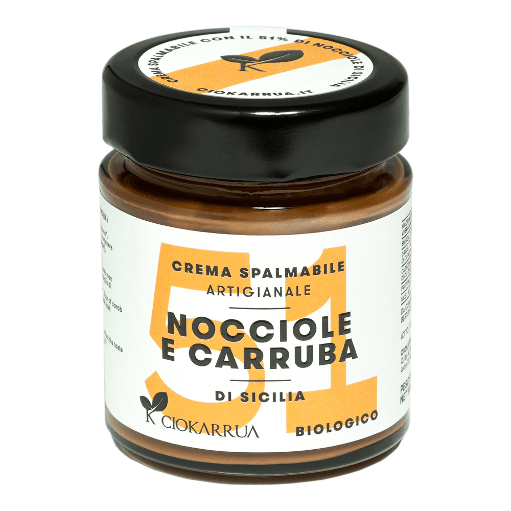 Crema Bio Nocciole e Carruba di Sicilia Ciokarrua