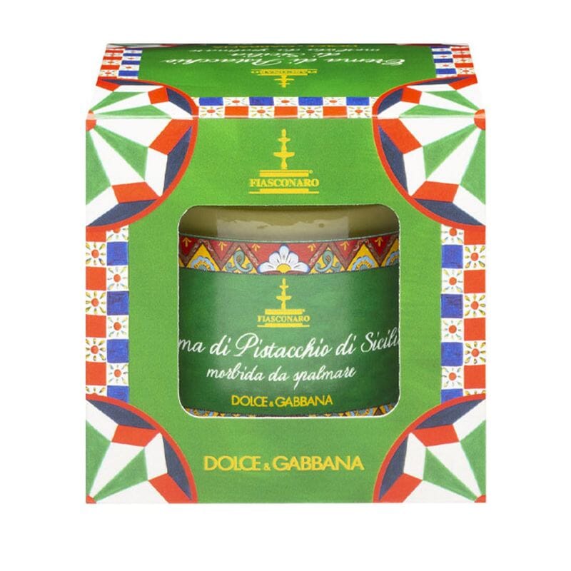 Crema di pistacchio Fiasconaro Dolce & Gabbana inclusa nel box regalo