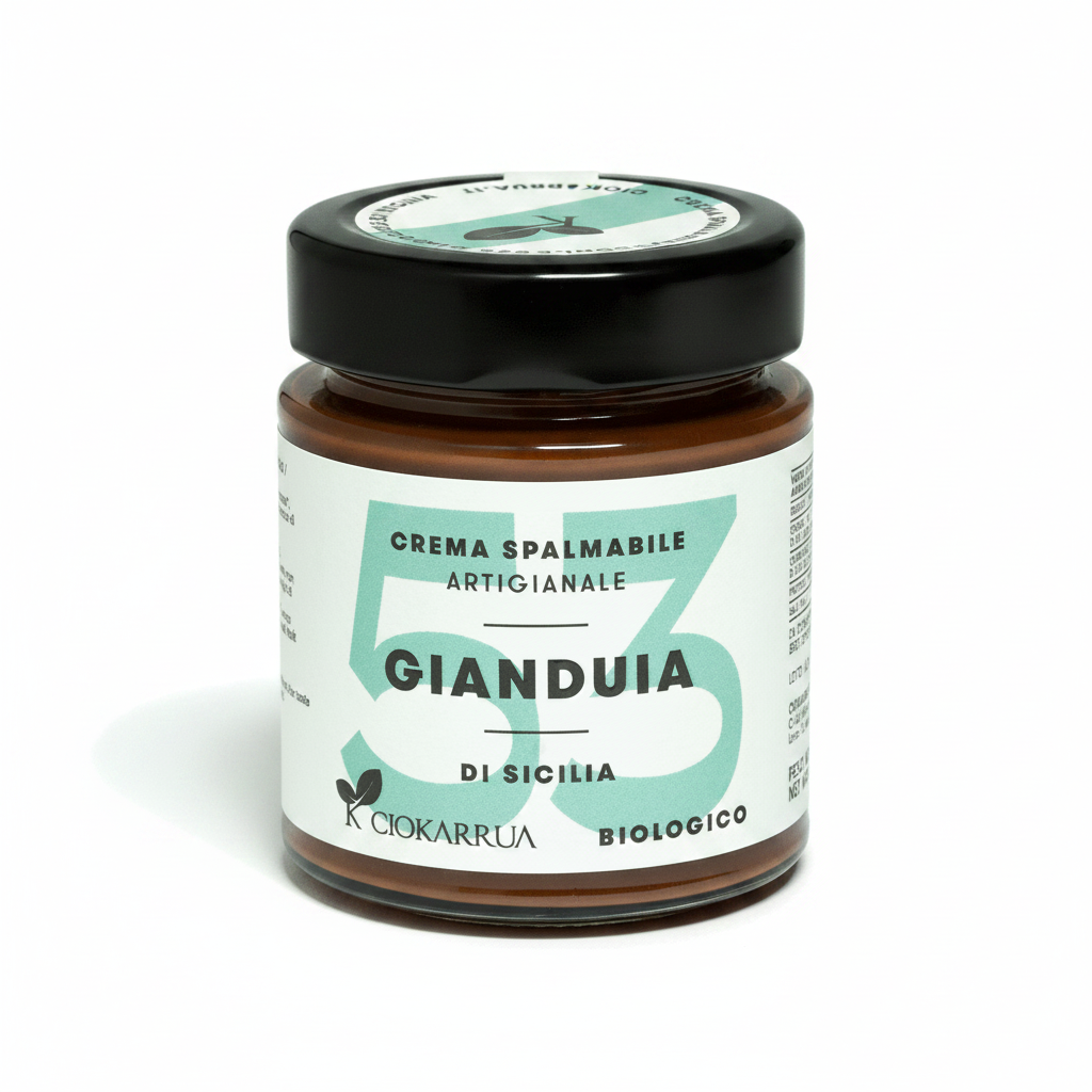 Crema Gianduia di Sicilia Bio Ciokarrua