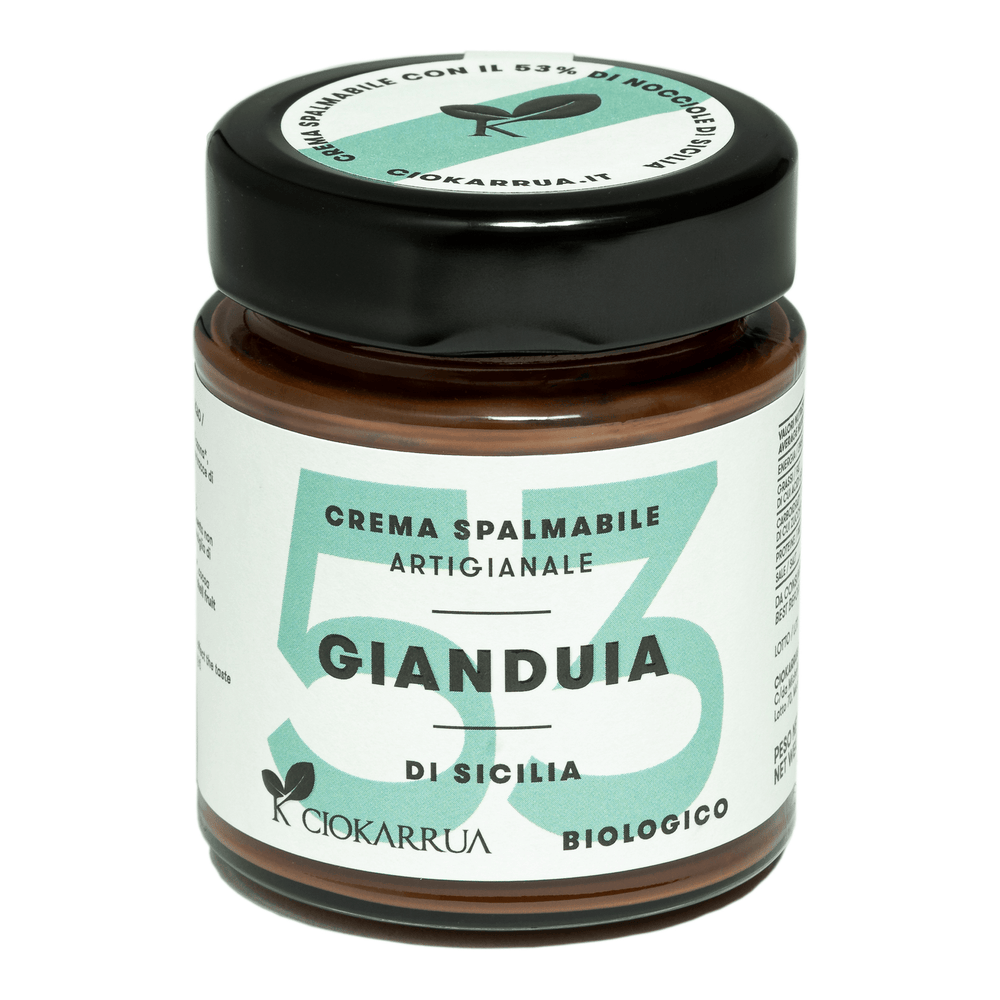 Crema Gianduia di Sicilia Bio Ciokarrua