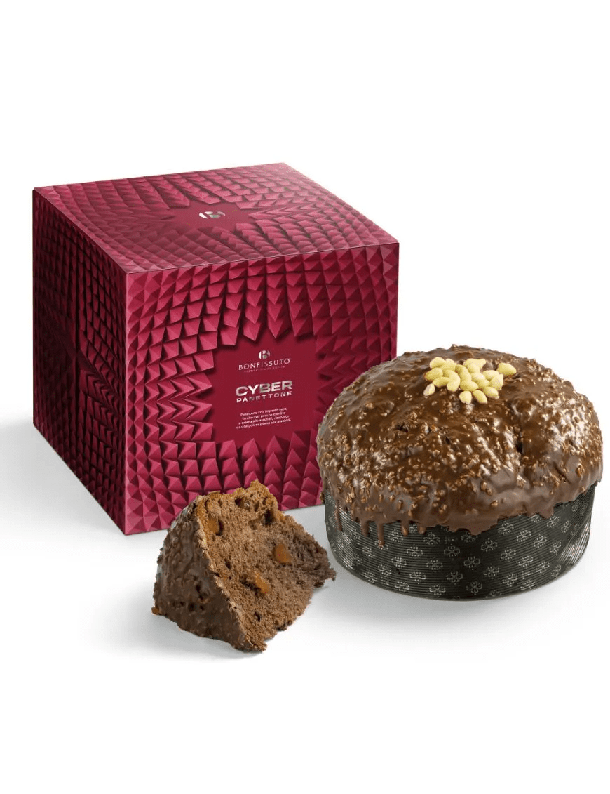 Bonfissuto Sicilian Artisan Panettone - Creme de amendoim e pêssegos cristalizados
