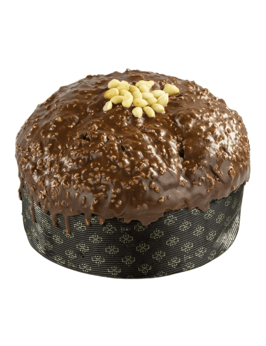Bonfissuto Sicilian Artisan Panettone - Creme de amendoim e pêssegos cristalizados