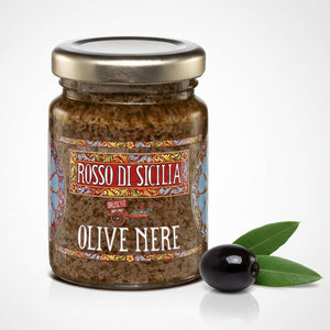 Crema di olive nere inclusa nel box bruschette siciliane
