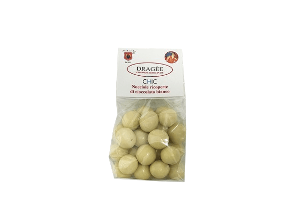 Dragee Nocciole al Cioccolato Bianco.