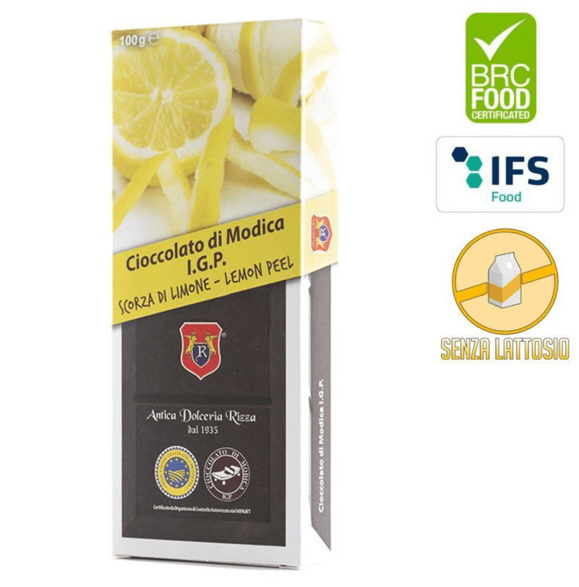Cioccolato di Modica IGP al Limone