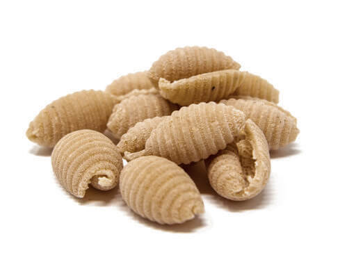 Pasta artigianale "gnocchetti integrali
" trafilata al bronzo di grano antico Russello, 500 gr - Sicilus Srl