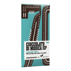 Grezzopuro Cioccolato di Modica IGP Bio Ciokarrua Cacao 70% 50 g