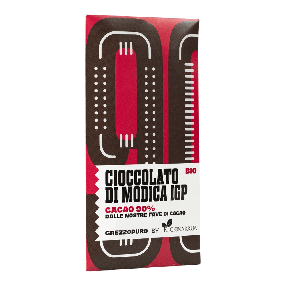 Grezzopuro Cioccolato di Modica IGP Bio Ciokarrua Cacao 90% 50 g