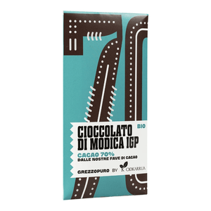 Grezzopuro Cioccolato di Modica IGP Bio Ciokarrua Cacao 70% 50 g