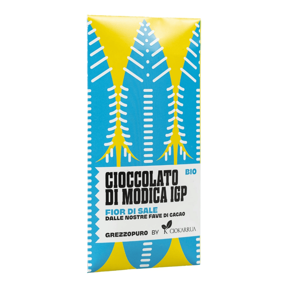 Grezzopuro Cioccolato di Modica IGP Bio Ciokarrua Fior di Sale 50 g