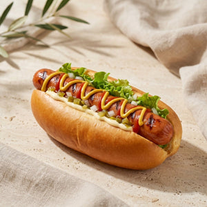 ho dog con wurstel e salse