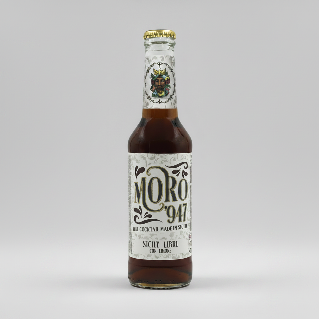 Sicily Libre Moro 947 cocktail siciliano ready to drink bottiglia 275 ml