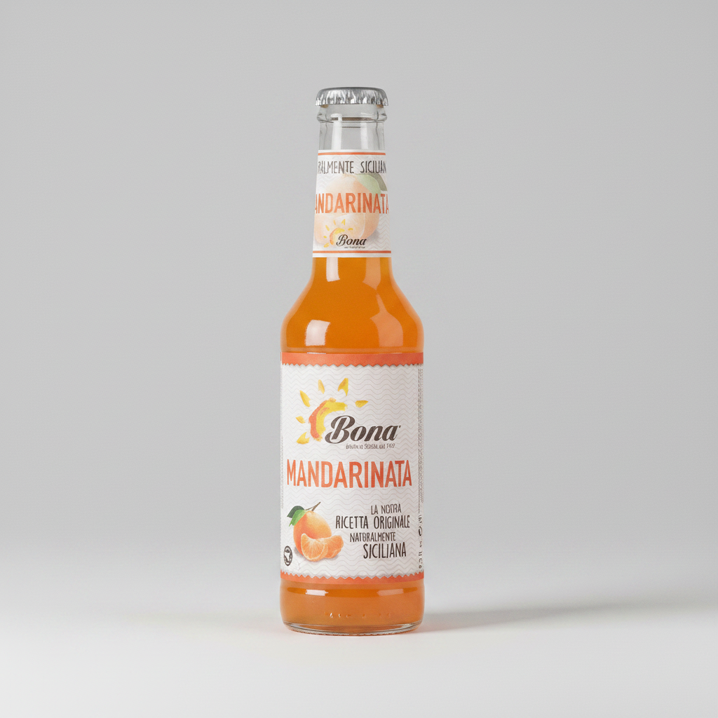 Mandarinata Bona – bottiglia da 275 ml – confezione da 24