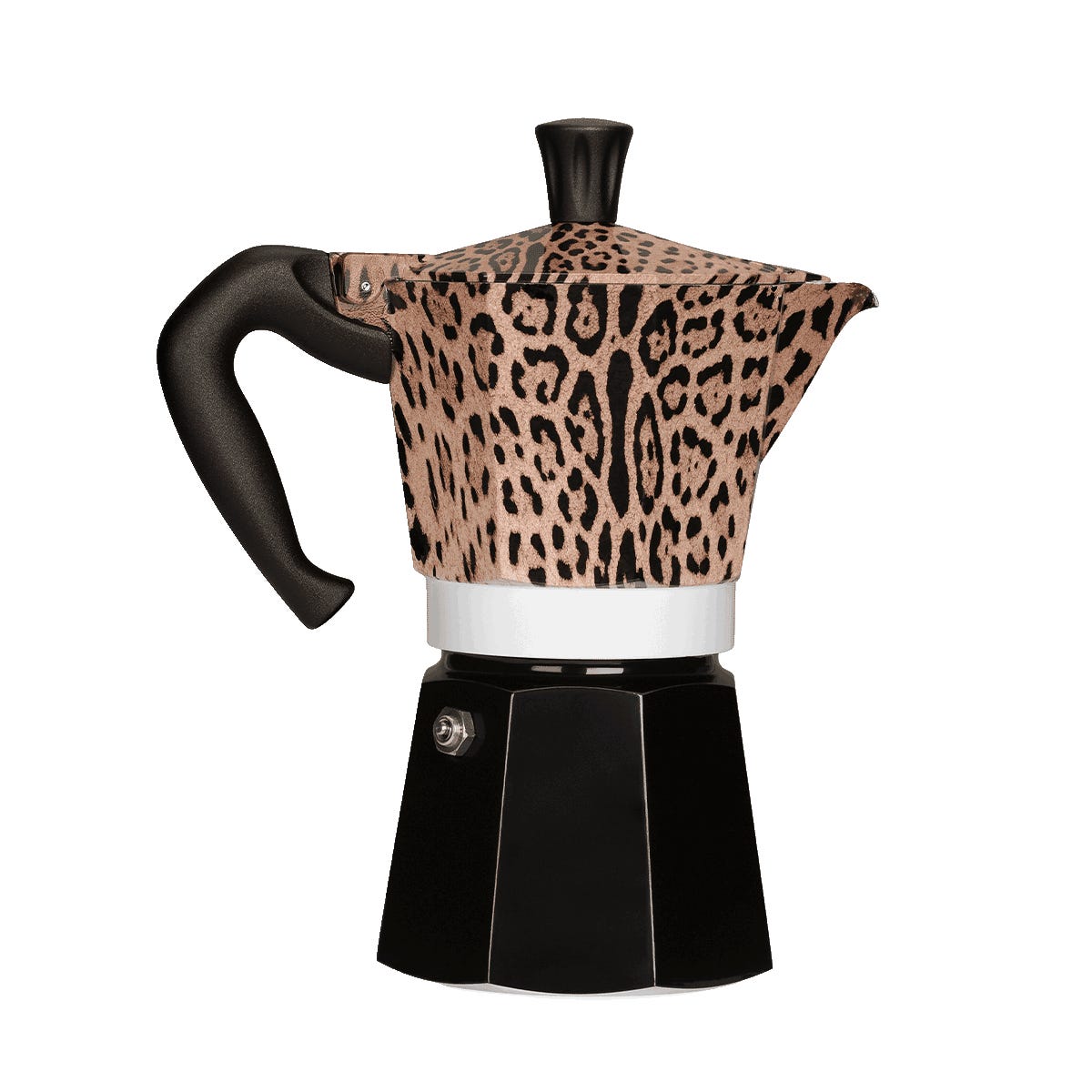 Moka Express Bialetti Dolce&Gabbana Leopardo, 6 šálků, pohled zezadu
