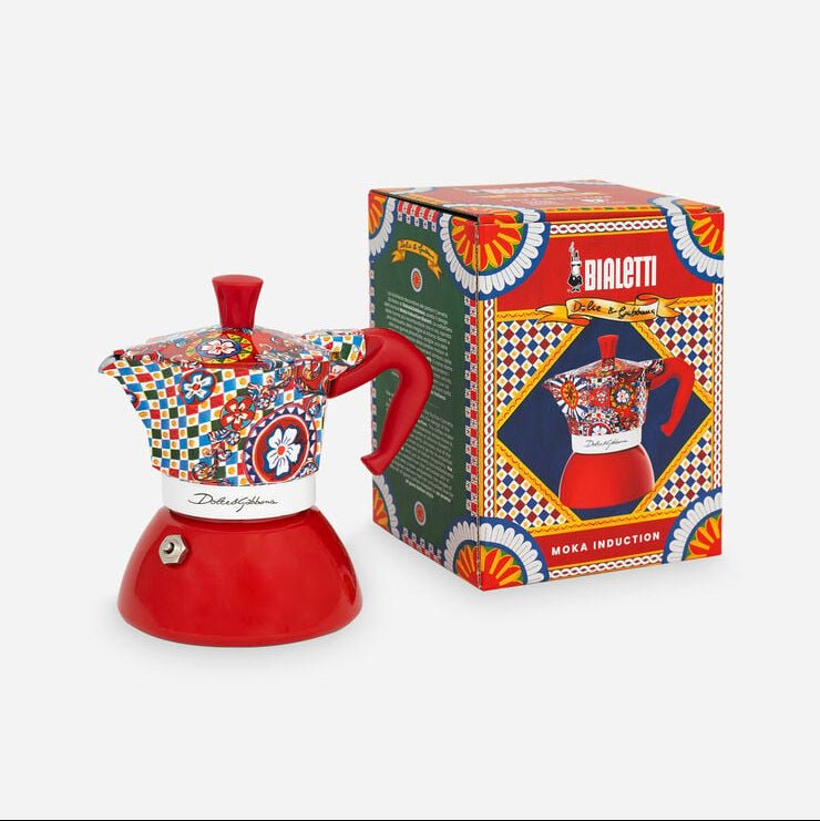 Moka Induction Carretto Siciliano 2 tazze con confezione Dolce&Gabbana