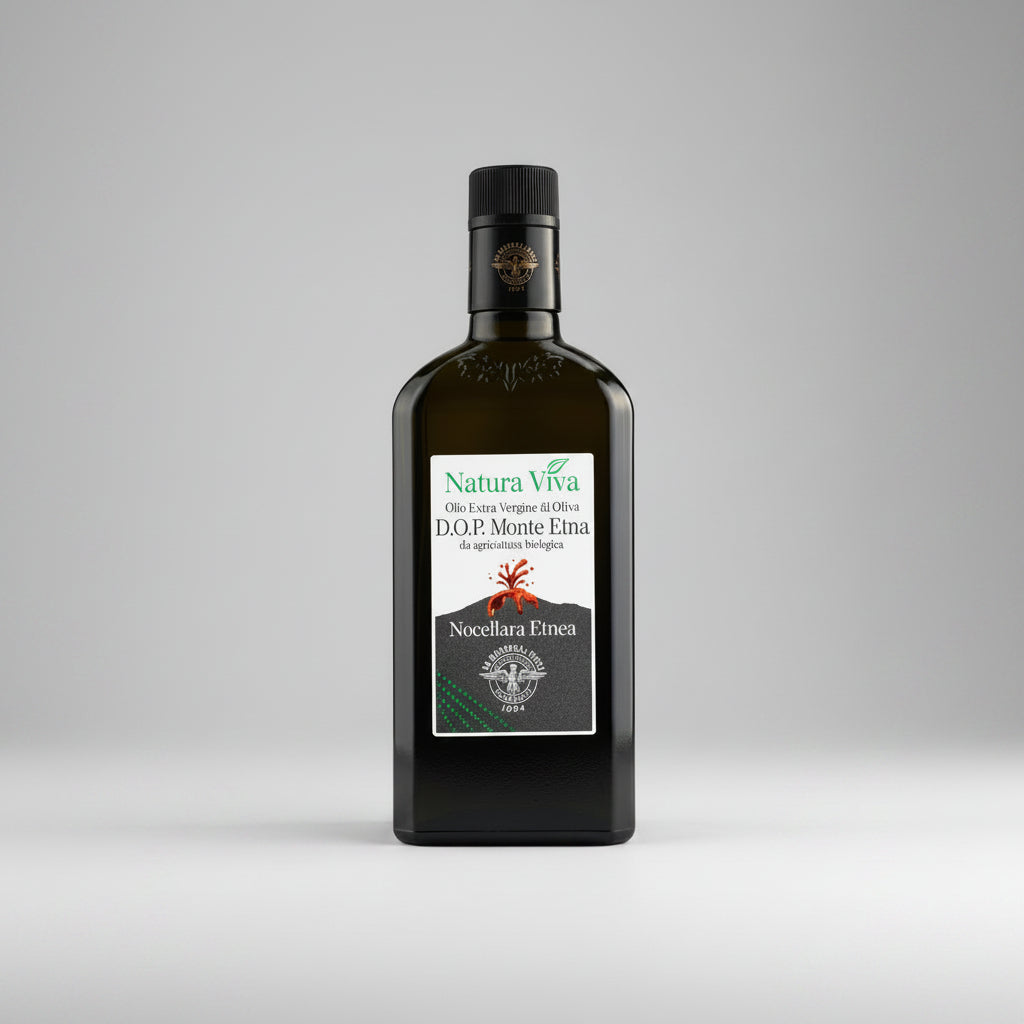 Olio EVO biologico DOP Monte Etna Natura Viva Barbera 500 ml