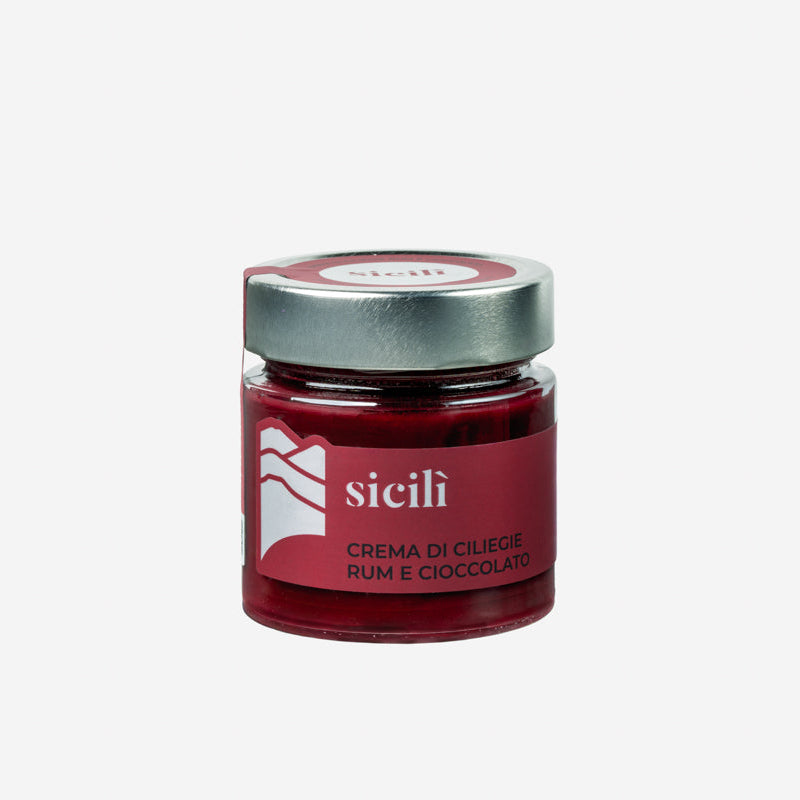 Crema di ciliegie rum e cioccolato Sicilì 240 g Neromonte