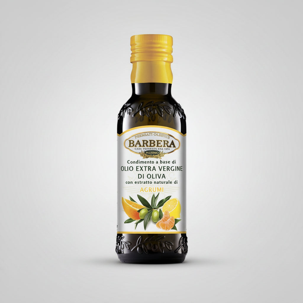 Olio EVO Barbera aromatizzato agli agrumi 250 ml