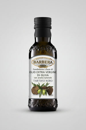 Olio Extravergine di Oliva con aroma naturale di Tartufo Nero.