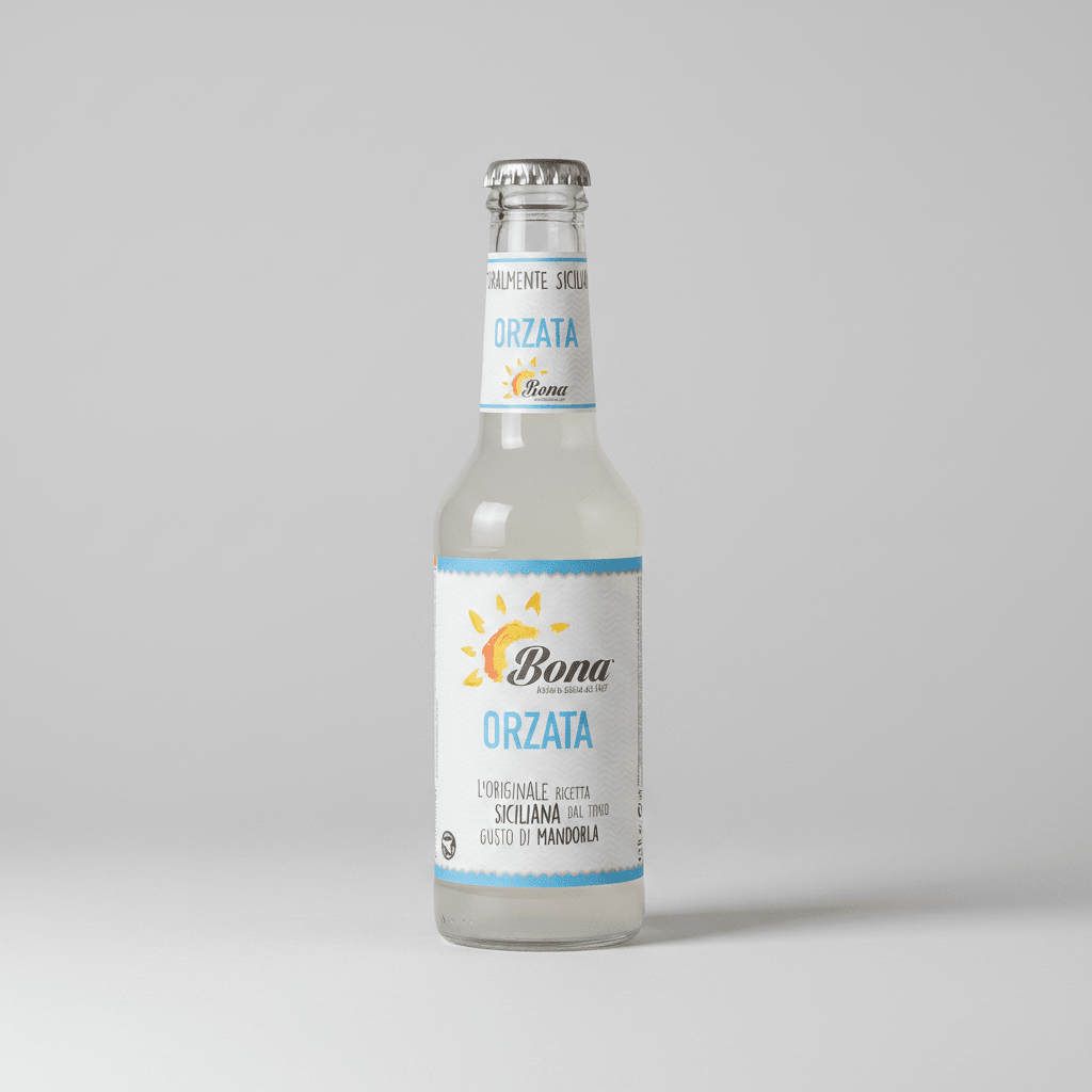 Orzata Bona bibita siciliana al gusto di mandorla bottiglia 275 ml