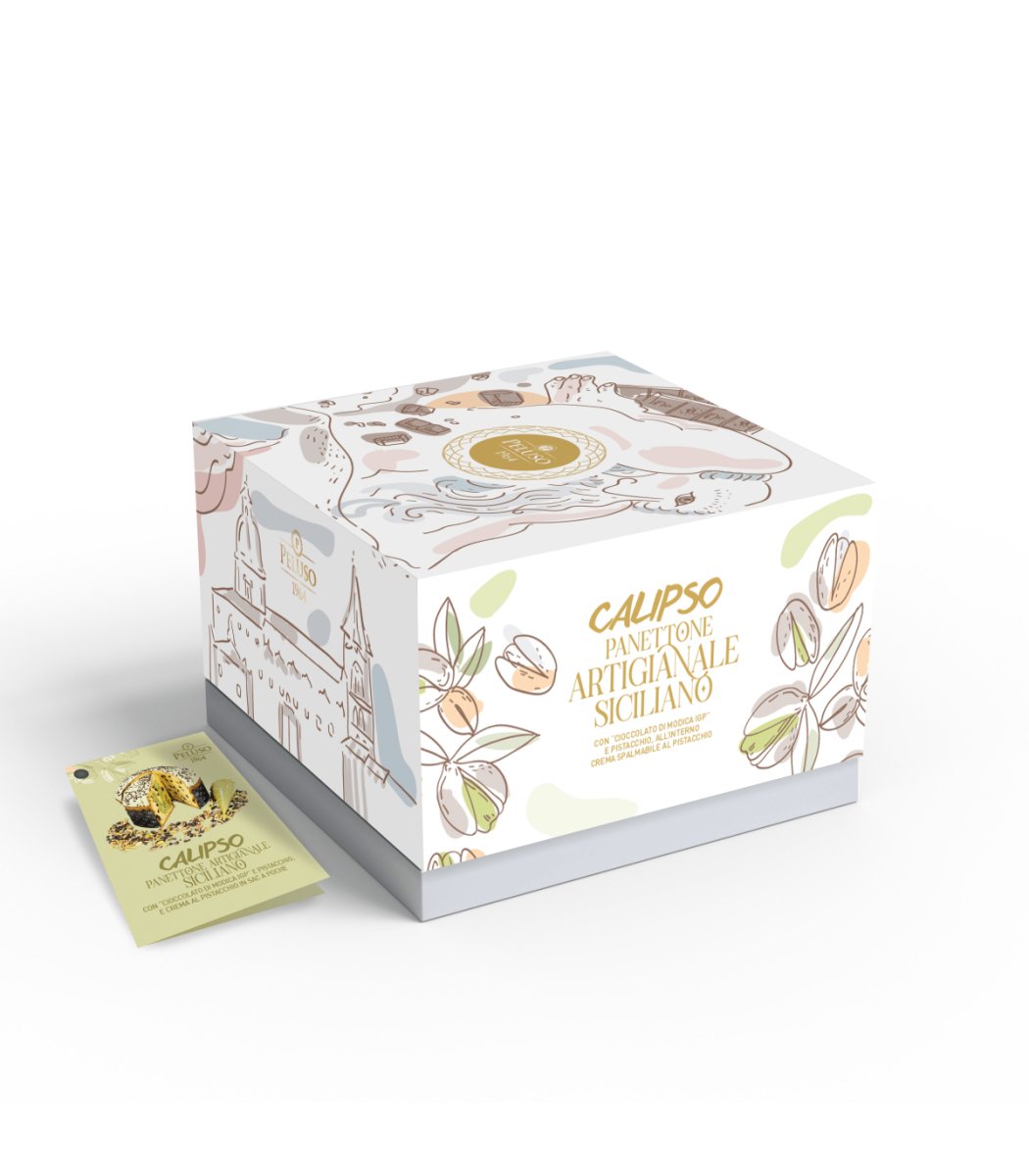 Panettone al Pistacchio e Cioccolato di Modica - Sicilus Srl