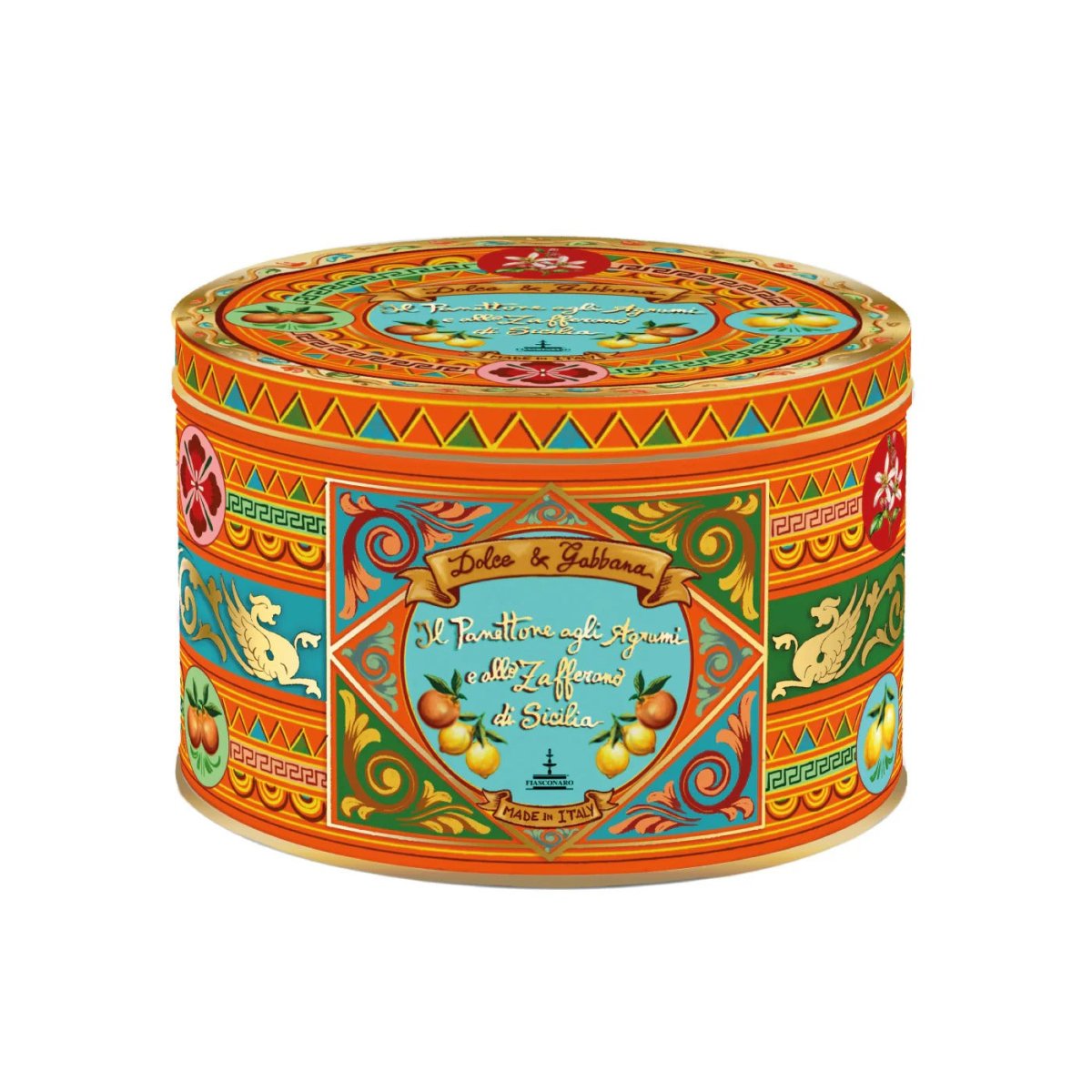 Panettone Fiasconaro Dolce e Gabbana agli Agrumi di Sicilia e Zafferano