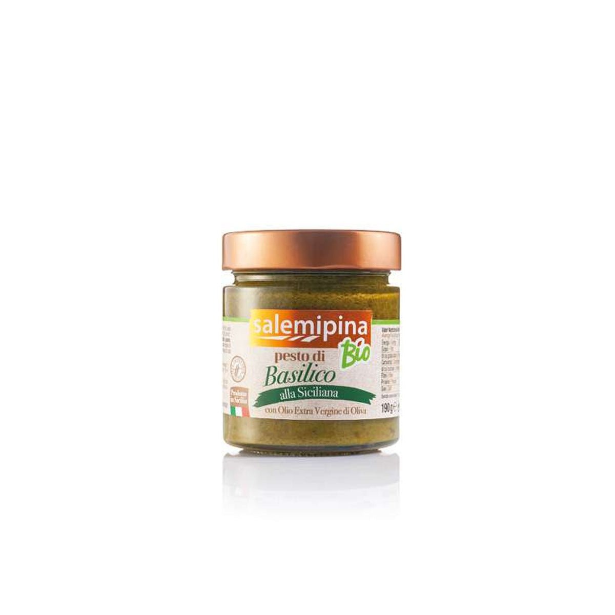 Pesto di basilico alla Siciliana biologico Salemi Pina 190 g
