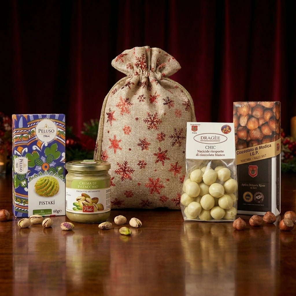 Weihnachtsgeschenkbeutel „Nostalgie eines Weihnachtsfestes in Sizilien“