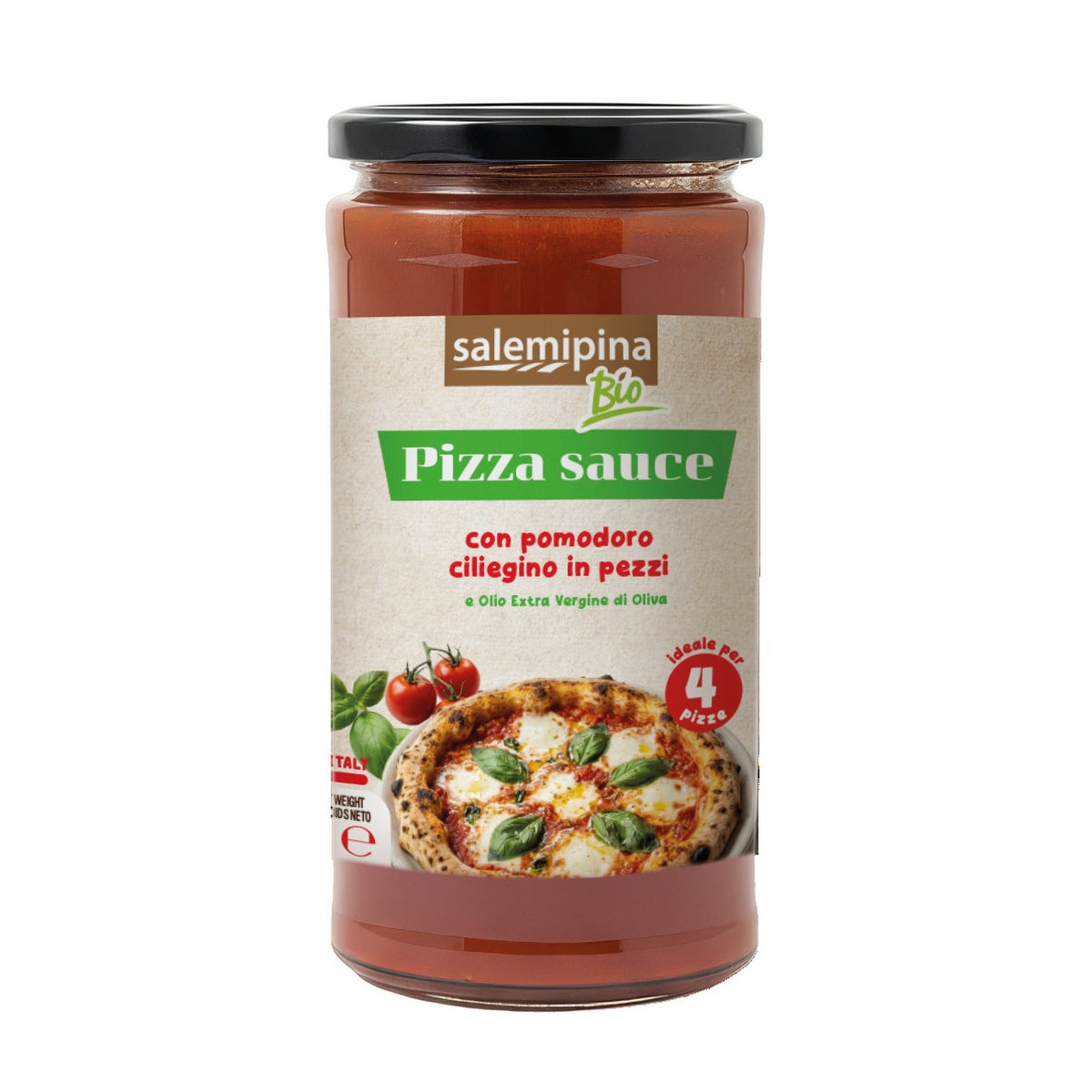 Pizza Sauce biologica Salemi Pina con pomodoro ciliegino in pezzi 550 g