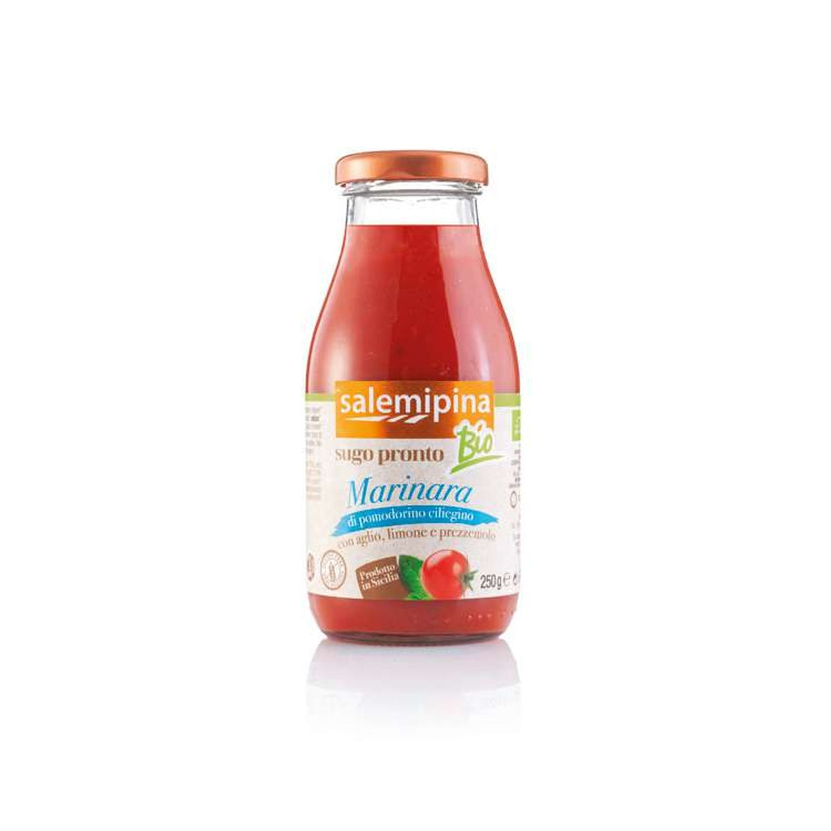 Sugo biologico Salemi Pina alla Marinara con pomodoro ciliegino 250 g