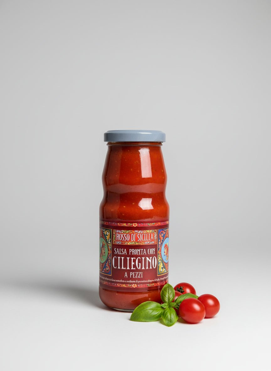 Salsa pronta di pomodoro ciliegino a pezzi 350 g