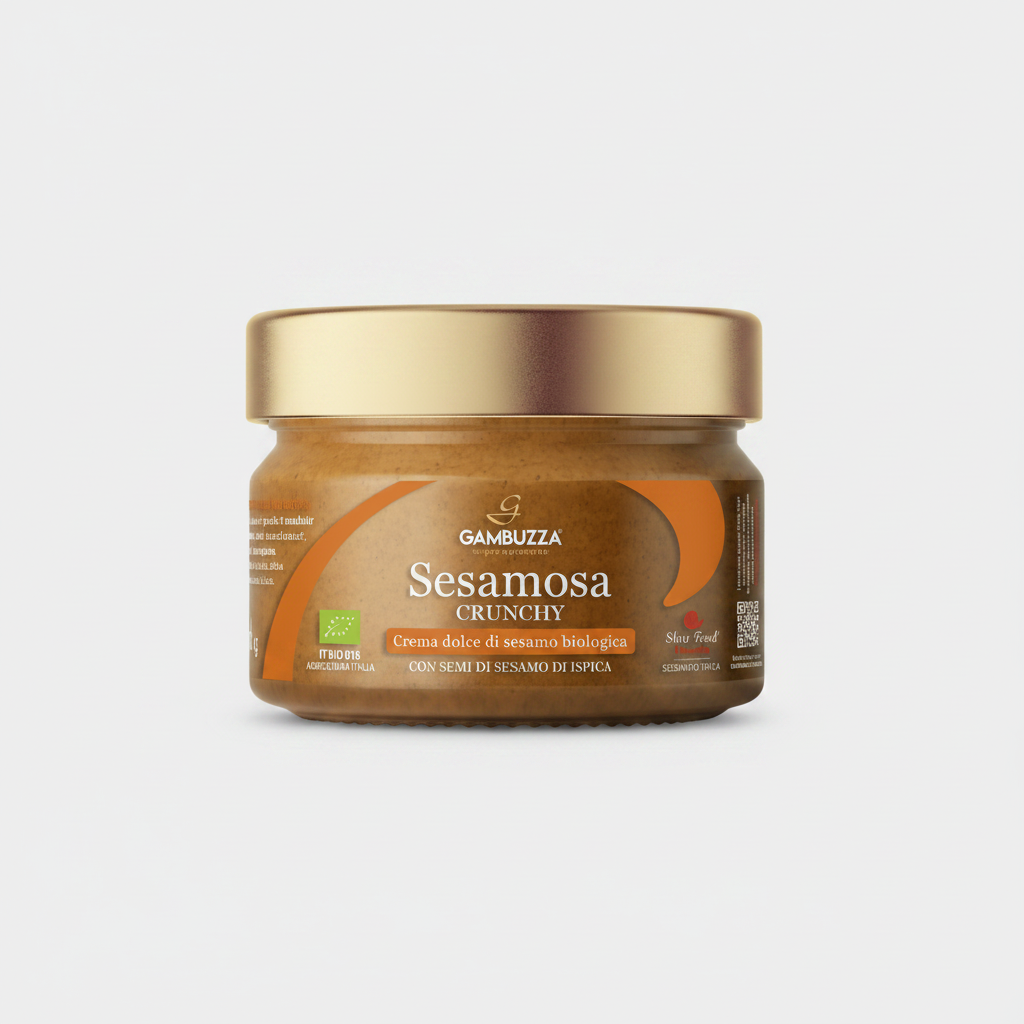 Sesamosa Bio Gambuzza 180 g – crema dolce di Sesamo di Ispica