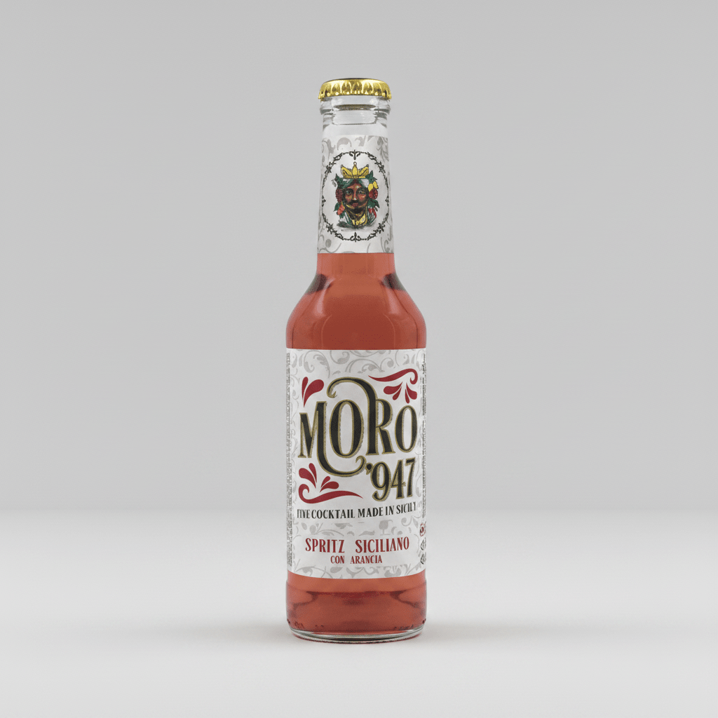 Spritz Moro 947 cocktail siciliano ready to drink bottiglia 275 ml