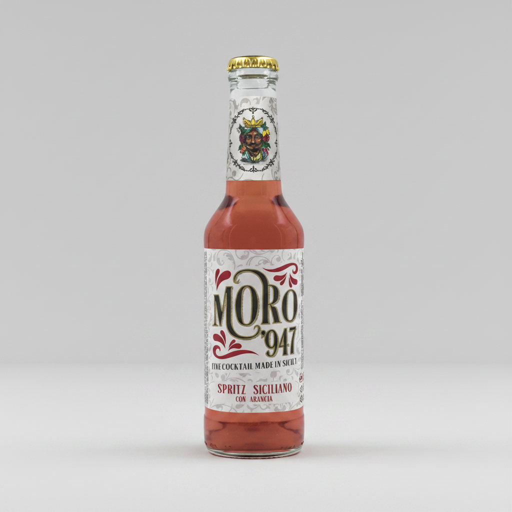 Spritz Moro 947 cocktail siciliano ready to drink bottiglia 275 ml